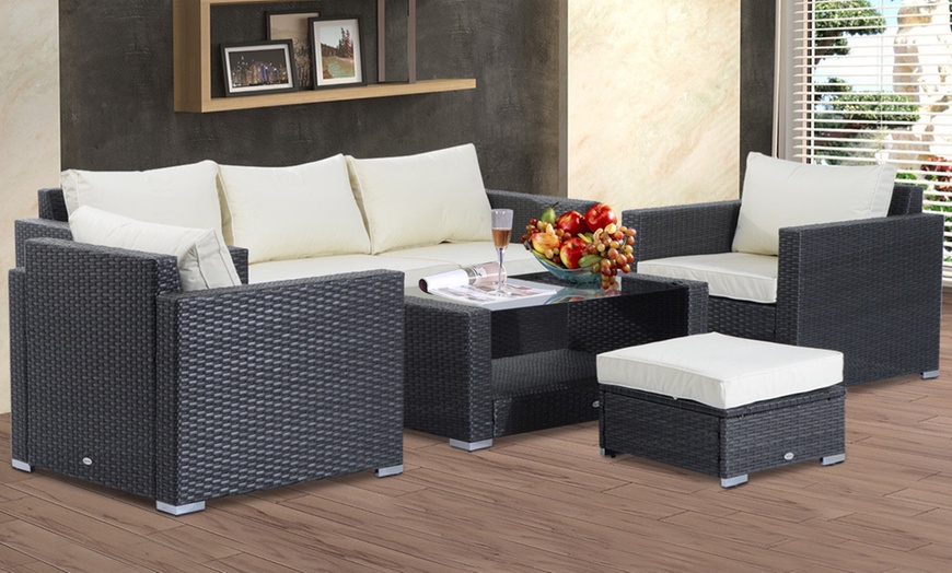 Outsunny 7-Piece Outdoor Sofa Set | Groupon