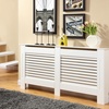 Image 1: White Radiator Cover