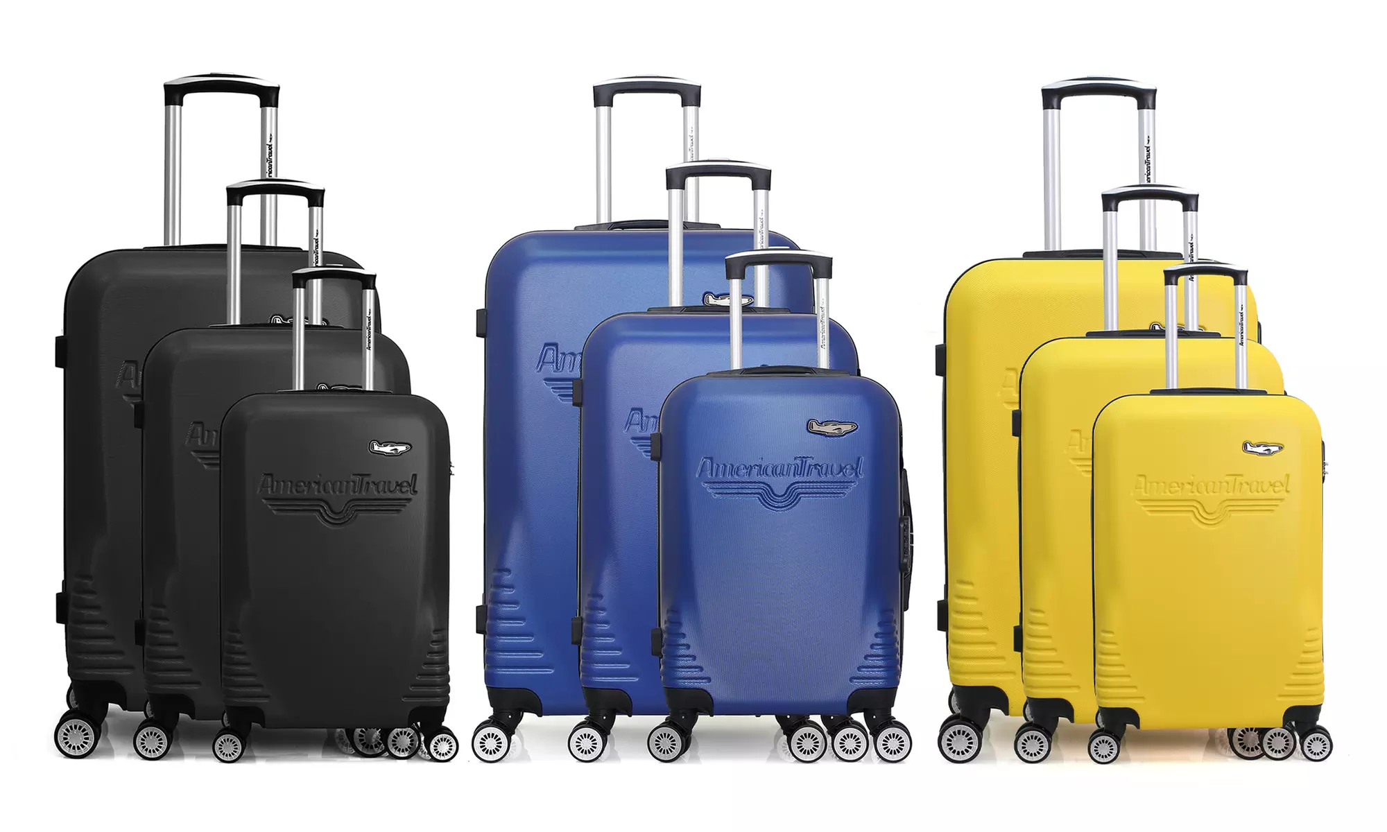 Lot de 3 valises DC American Travel, coloris au choix, livraison offerte - Primary Image