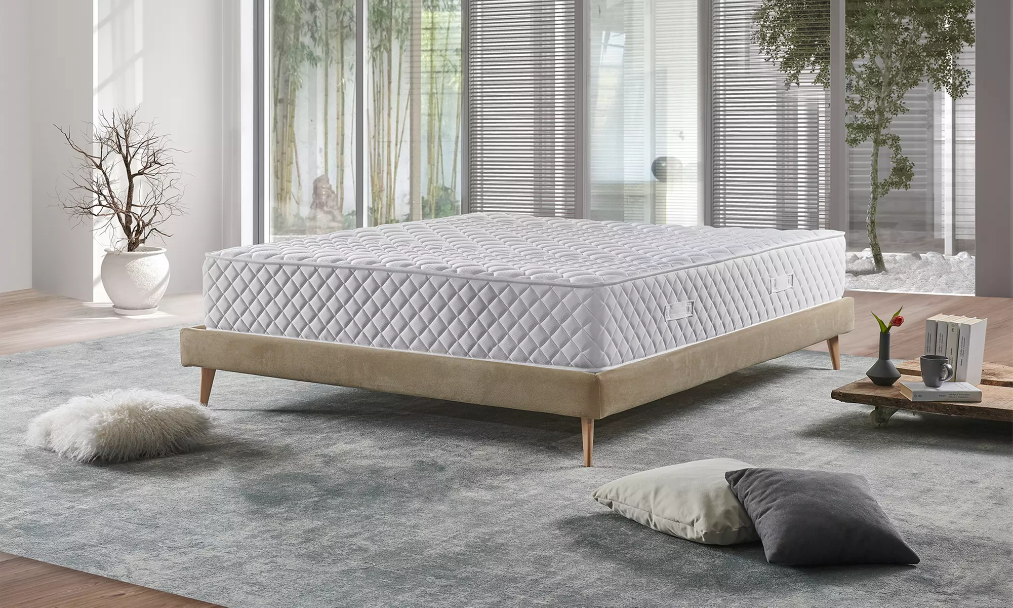 Mentor Gelmatratze mit Memory-Schaum „Ortopedic Med Luxus"