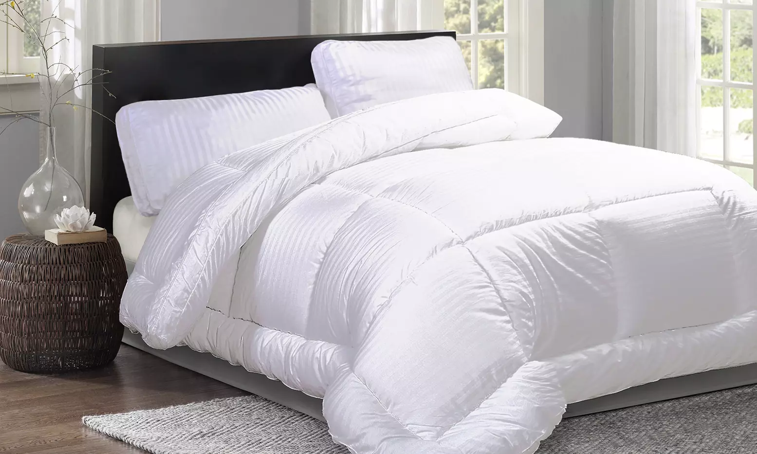 Couette chaude thermorégulatrice, 100% coton, gamme Luxe Sampur - Primary Image