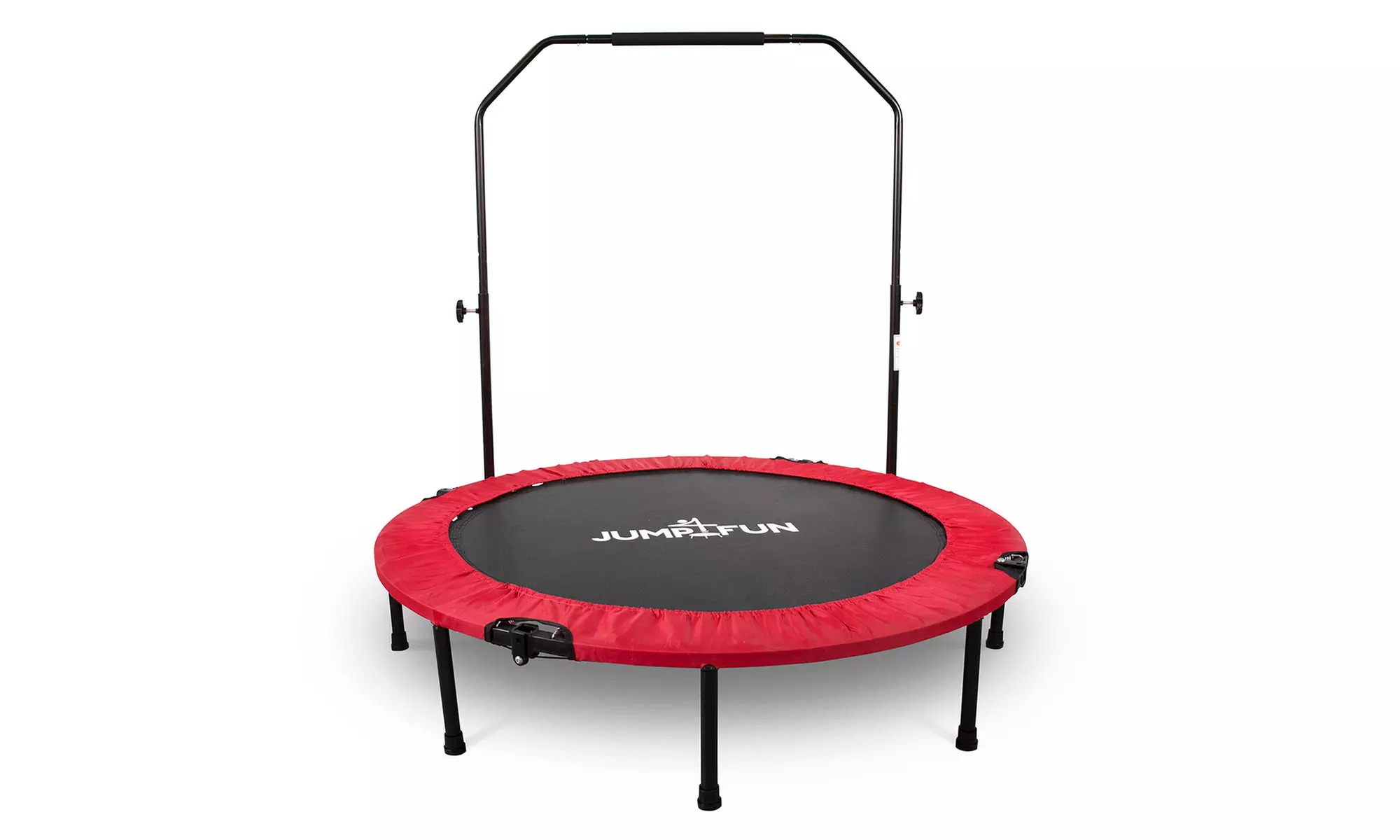 Jump4fun Mini-Fitness-Trampolin mit Doppel-Stange