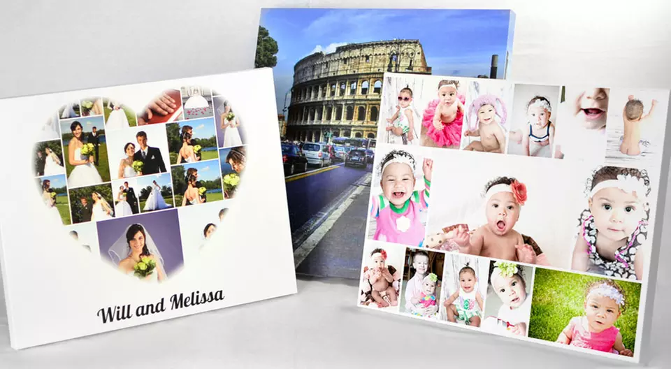 16"x20" Custom Photo-Collage Canvas from Collage.com - Primary Image