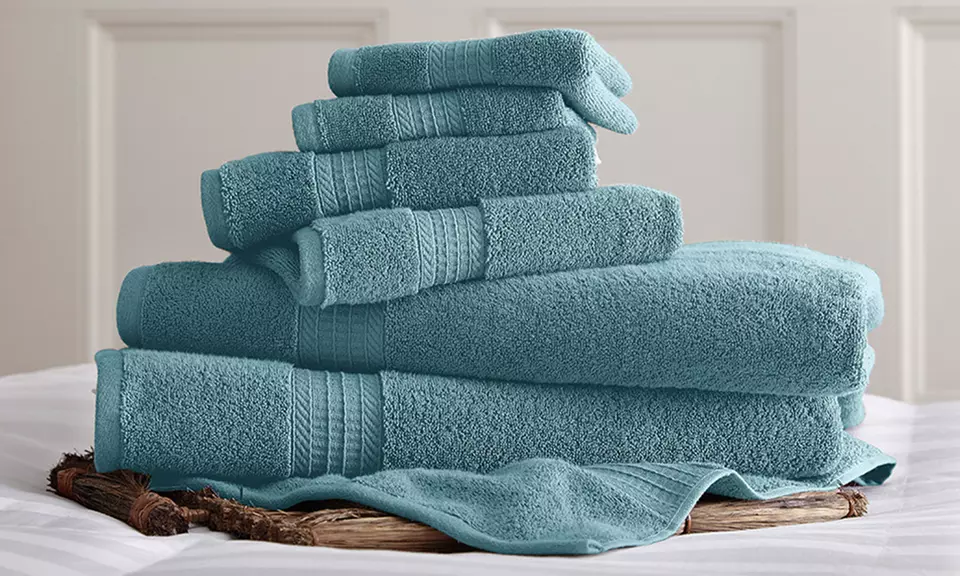 Luxury Spa Collection 100% Finest Combed Cotton Towel Set (6-Piece) - Primary Image