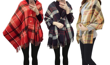 Sciarpa a quadri oversize disponibile in 3 colori