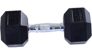  Rubber Hexagonal Dumbbells 