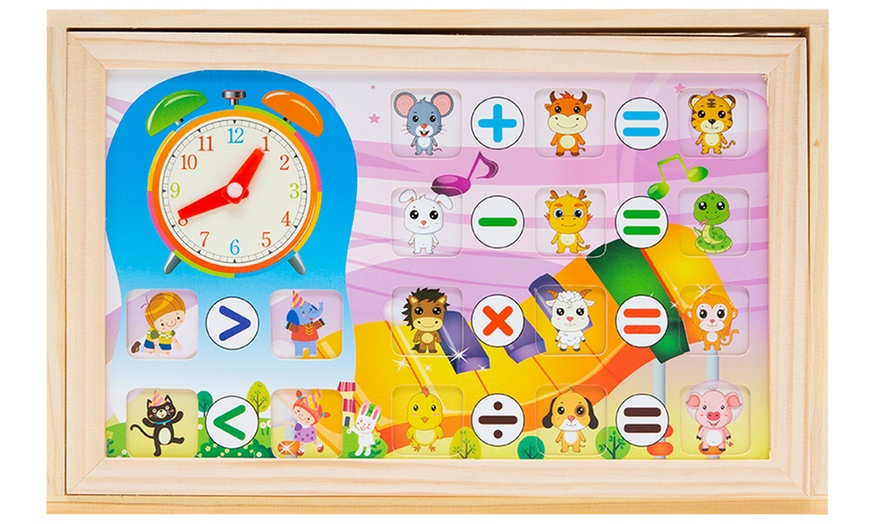 Image 8: Kid's Wooden Mathematics Board