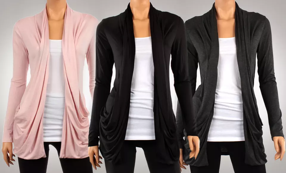 Women's Draped Spring Cardigans. Multiple Colors Available. Free Returns. - Primary Image