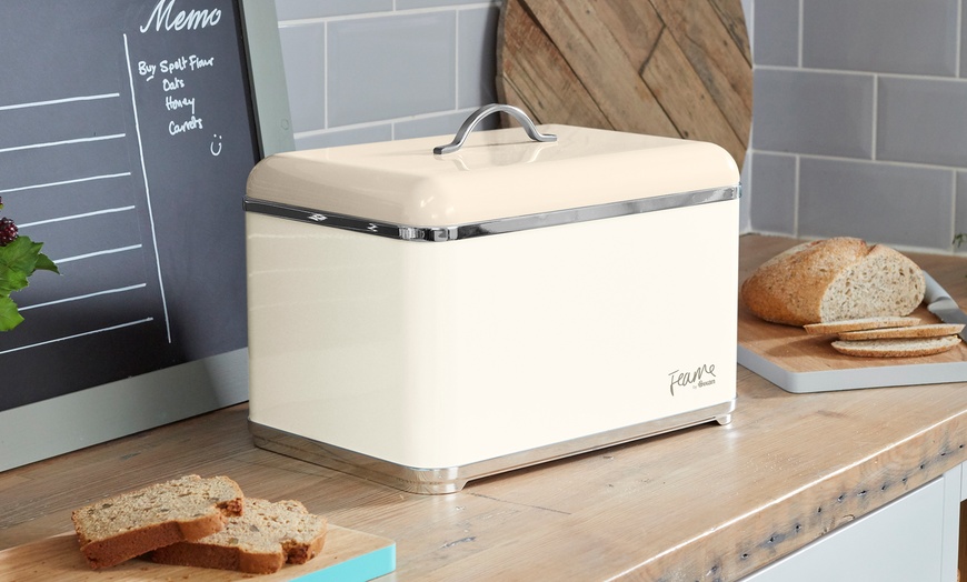 Image 1: Swan Pastel Bread Bin