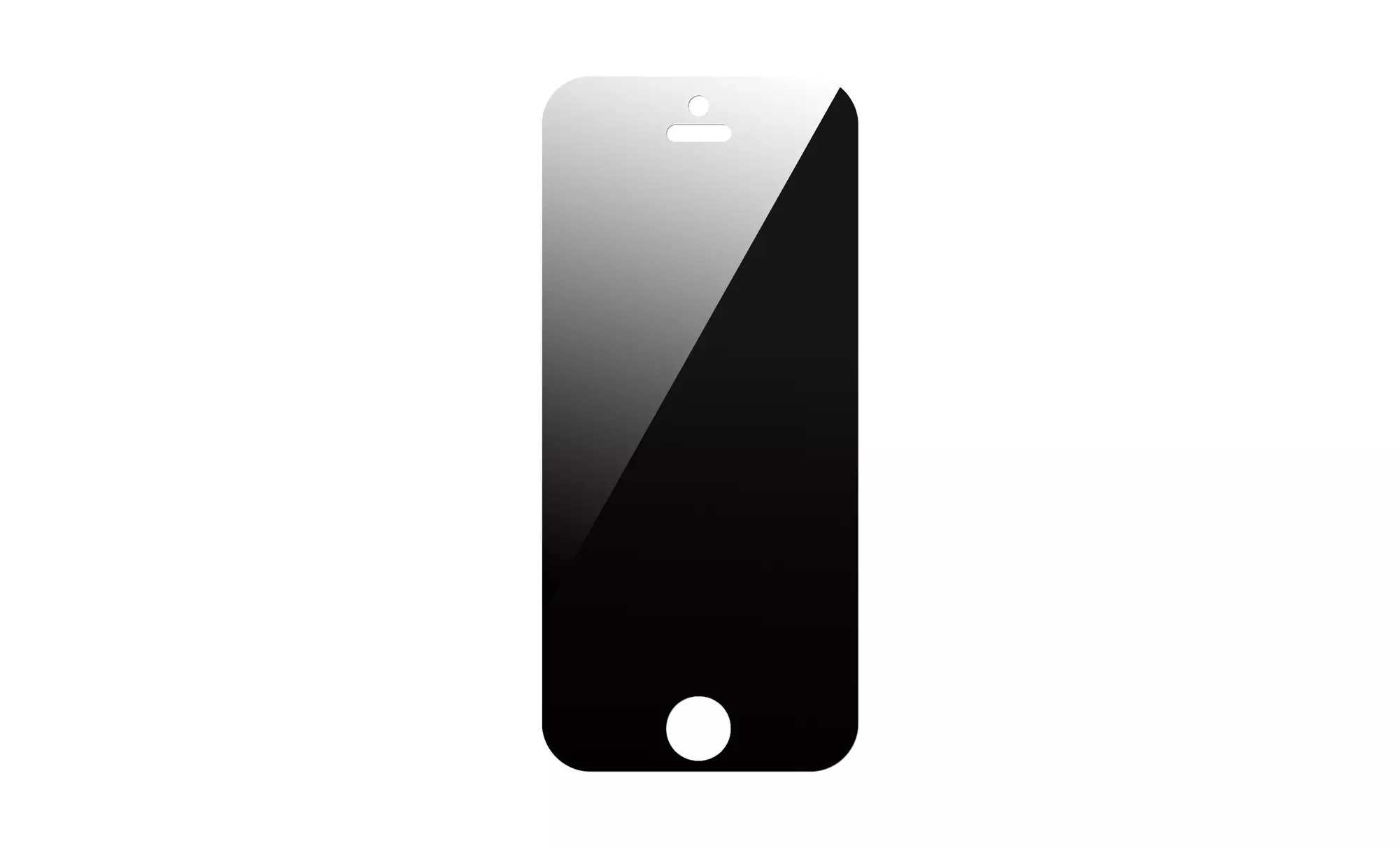 Privacy Anti-Spy 9H Tempered Glass Screen Protector for Apple iPhone 6/6s, 6 Plus/6s Plus, 5/5s, 5c, SE, or Galaxy S6/S7 - Second Medium