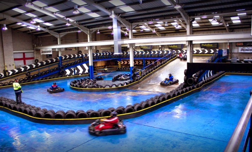 Image 1: 25-Lap Indoor Go-Karting with Hairpin Turns & Chicanes for 1, 2, or 4 