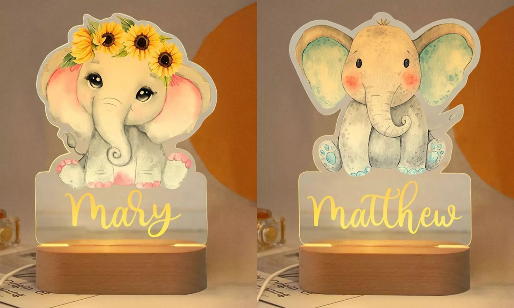 Personalisierbares Kinder-Nachtlicht