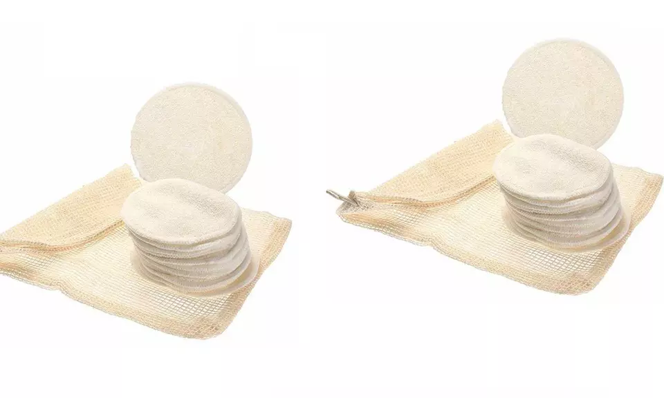 6, 12 ou 24 cotons lavables et réutilisables dans un pochon de rangement - Image 4