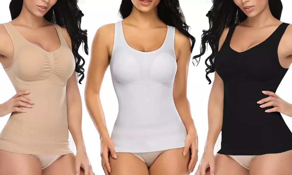 Fino a 3 canottiere modellanti da donna, disponibili in 3 colori e 4 taglie - Primary Image