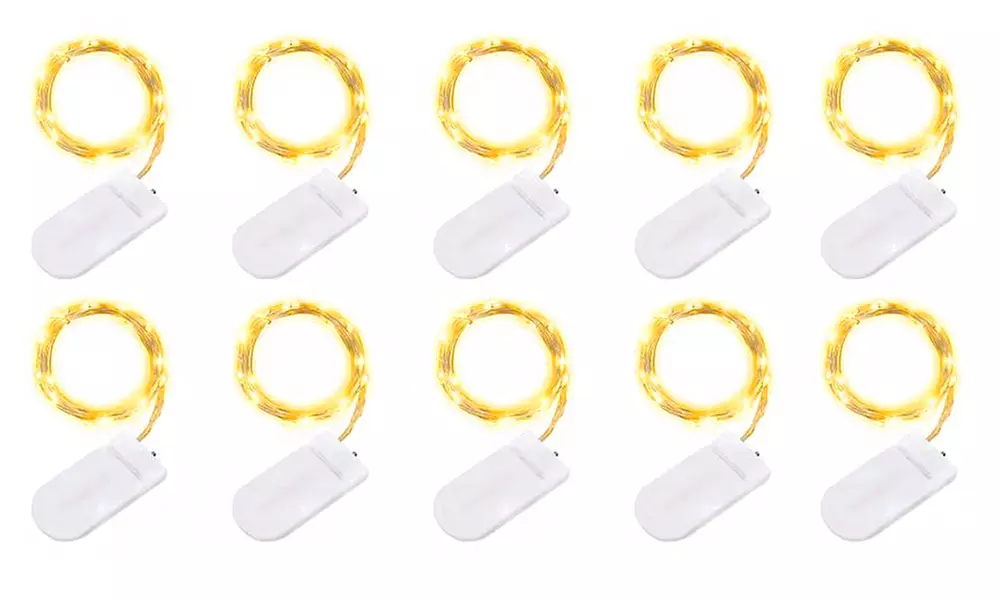 5, 10 of 20 lichtslingers met mini kerstverlichting