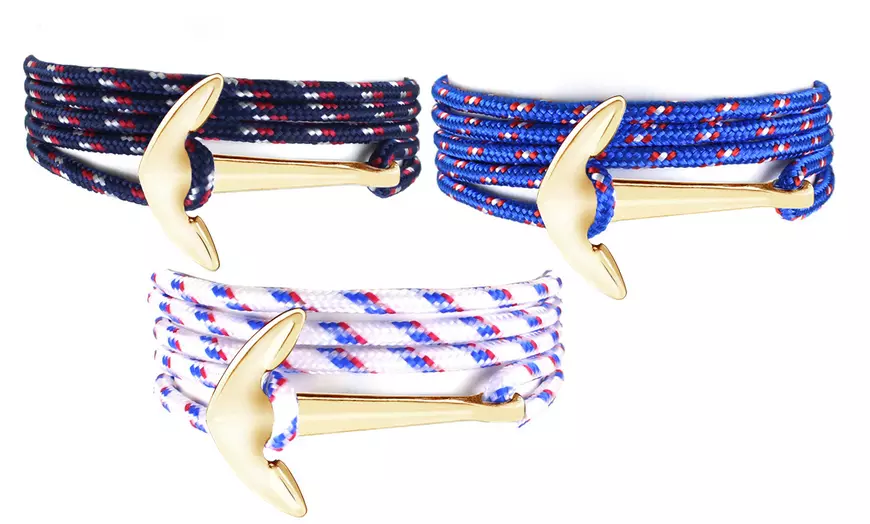 Image 18: Pulsera de cuerda y ancla
