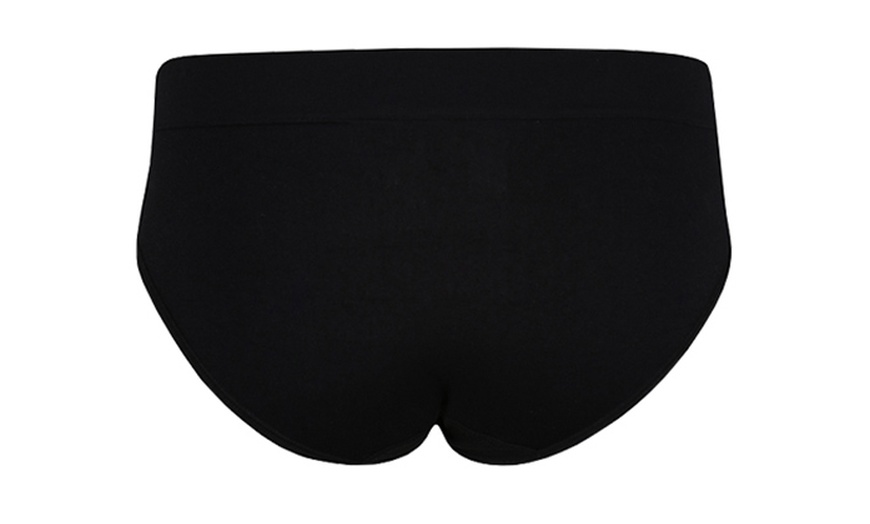 Image 4: Three-Pack of Reebok Women's Black Seamless Briefs