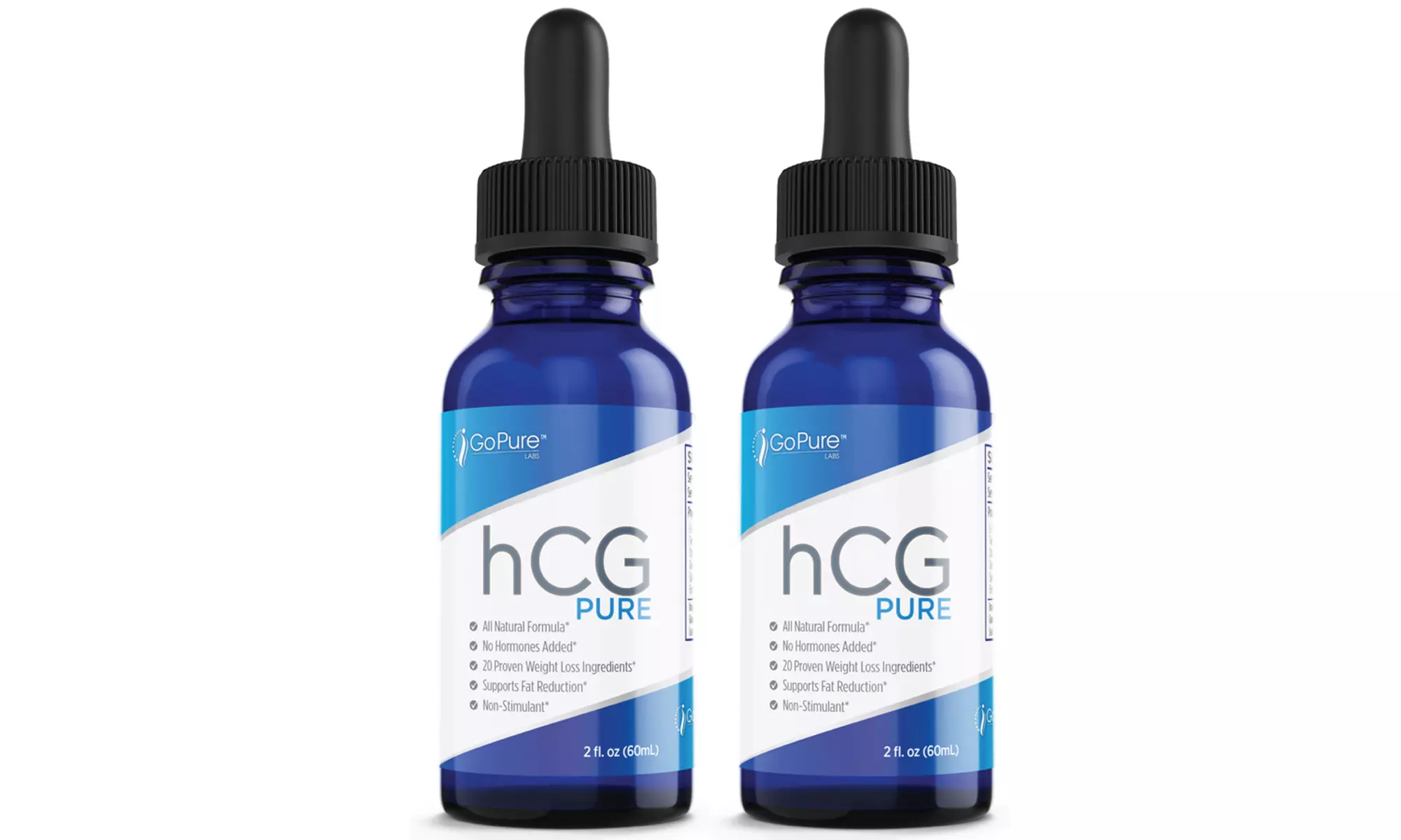 Go Pure hCG Gluten-Free Appetite and Weight Control Drops (2-Pack) - Primary Image