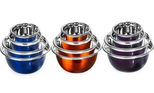 Polished Stainless Steel Mixing Bowl Set (4-Piece)