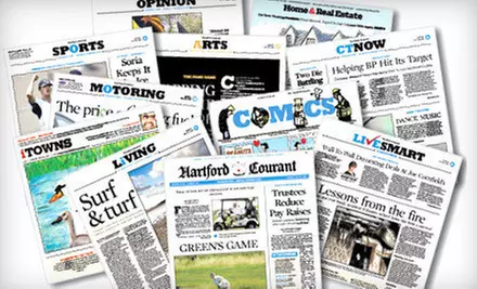 One-Year Sunday Subscription to “Hartford Courant” with Optional Subscription to “Hartford Magazine” (Up to 86% Off) - Primary Image