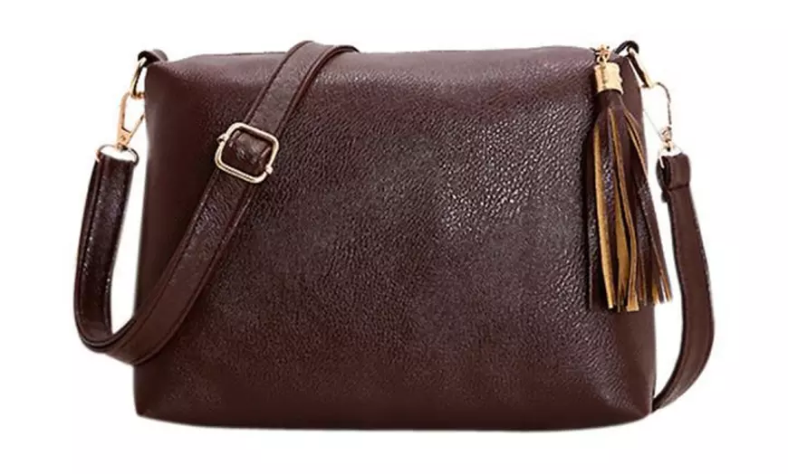 Image 5: Sac besace femme en cuir PU