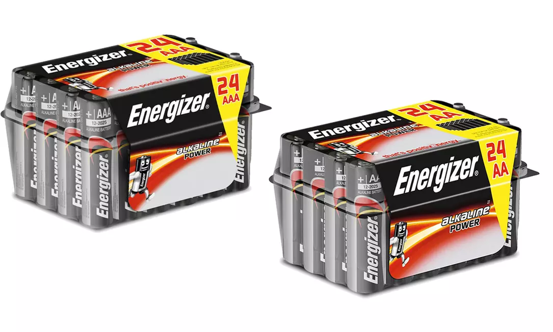 Pack de 24 piles Energizer alcalines AA ou AAA - Primary Image