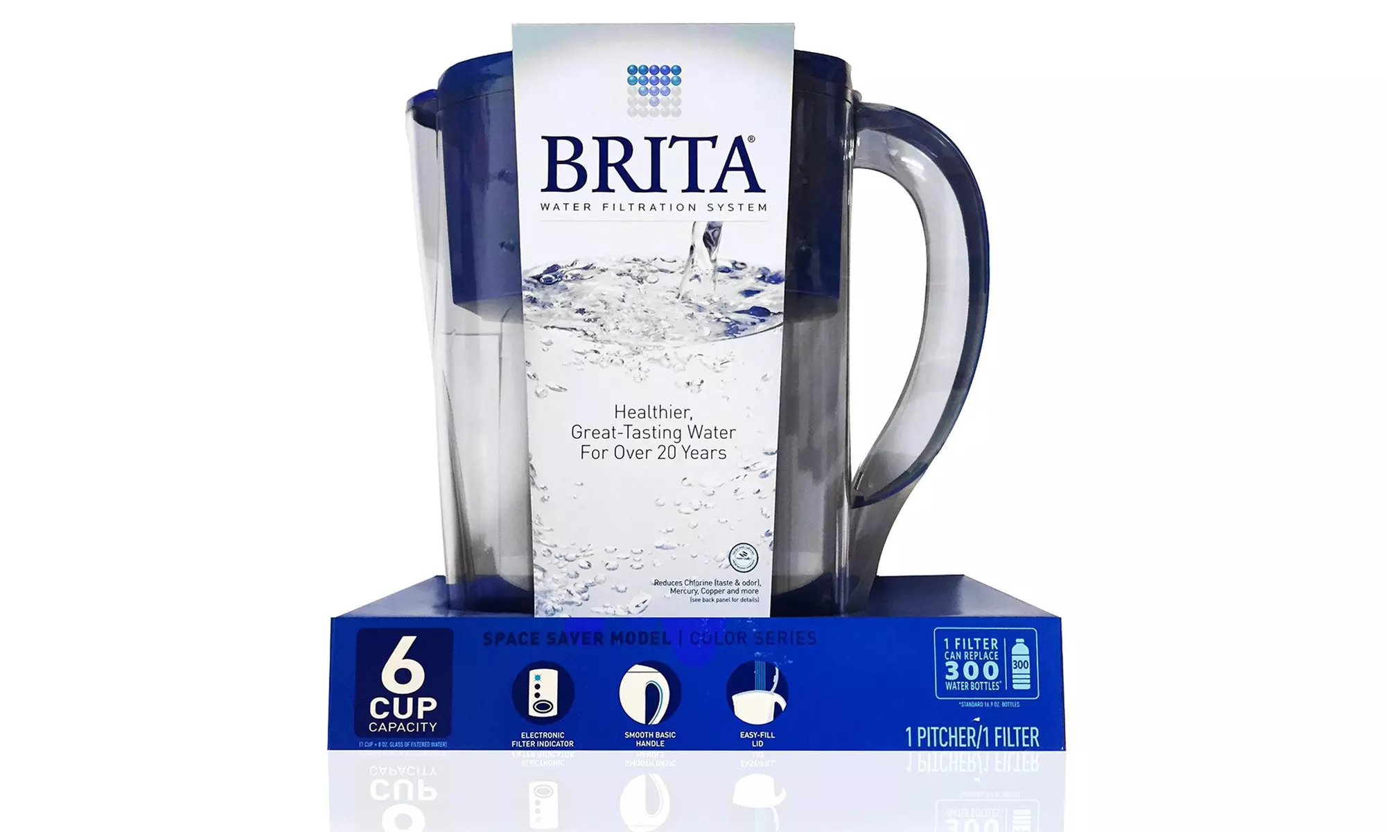 Brita 6-Cup Color Series Water Filter Pitcher - Primary Image