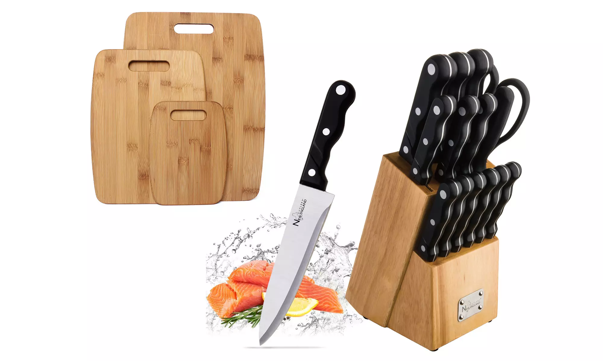 Knife Set with Cutting Boards (18-Piece) - Primary Image