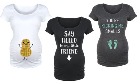 Women's Maternity Announcement Tees