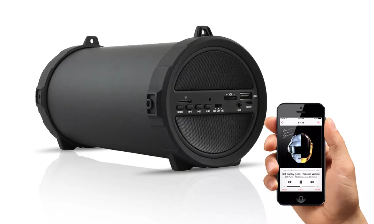 1 ou 2 barres de son Bluetooth avec subwoofer HiFi Super, bandoulière et fonction PowerBank - Second Medium