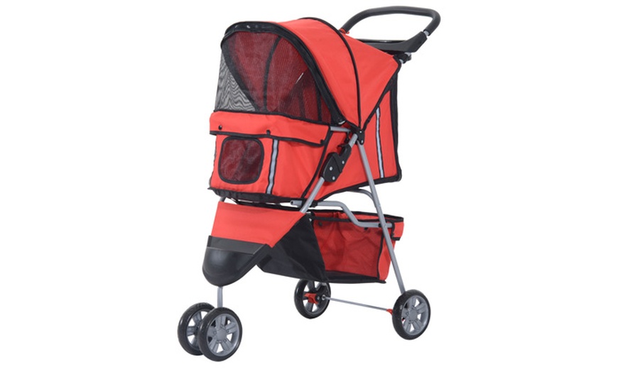 Image 4: PawHut Pet Stroller