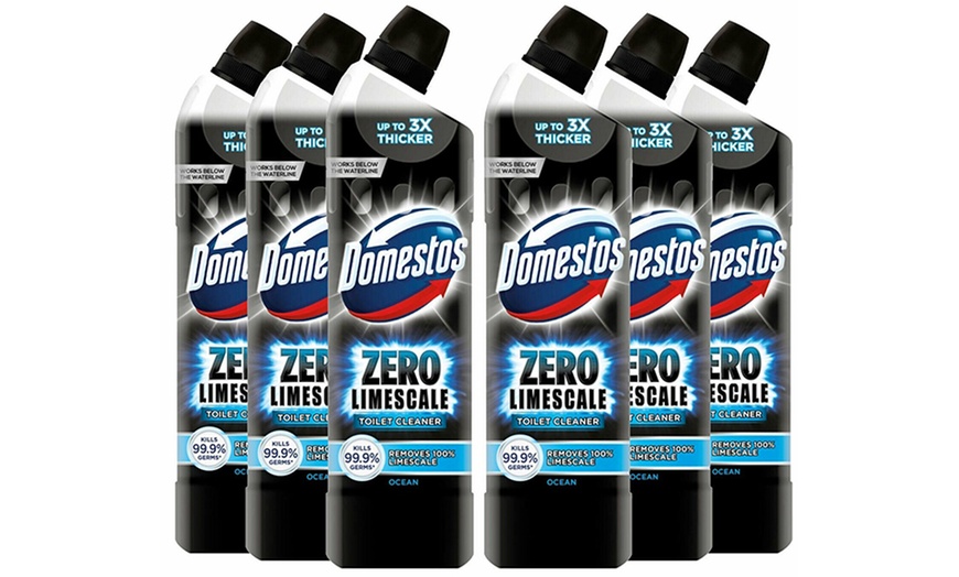 Image 4: Domestos Zero Limescale Ocean Antibacterial Toilet Gel 750ml