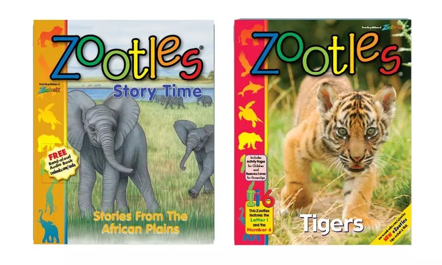 3 or 5 Zootles Magazines with 1 Zootles StoryTime Book from Wildlife Education (Up to 85% Off) - Primary Image