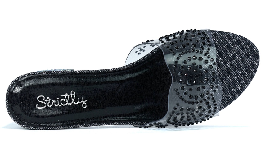 Image 5: Women's Open Toe Transparent Sequin Decorated Slippers