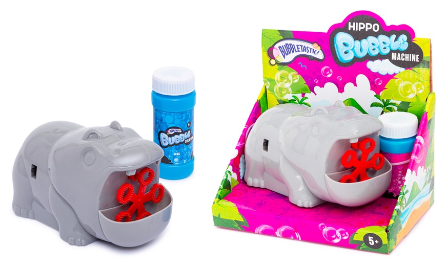 Image 1: RMS Novelty Bubble Machine Hippo