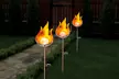 One, Two or Four Outdoor Flame Solar Lights - Image 4