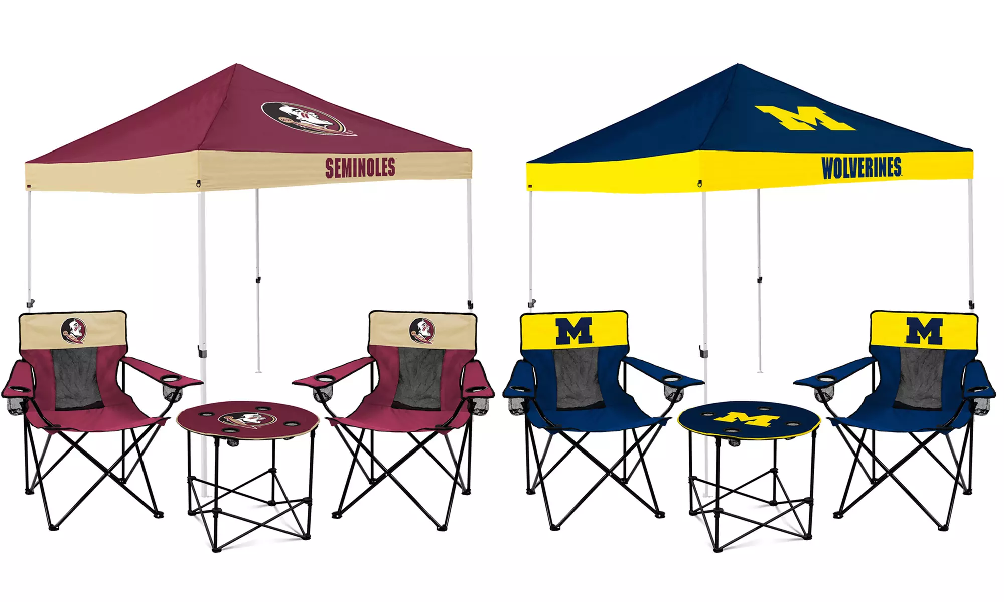 Logo Brands NCAA Tailgate Bundle Set (Includes Canopy Tent, Table, and Chair Set) - Primary Image