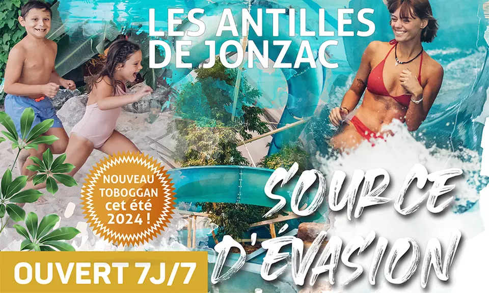 Choisissez votre formule "détente" ou "liberté" pour une journée en solo, en duo ou en famille aux Antilles de Jonzac - Primary Image