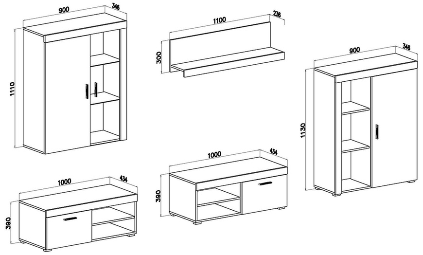 Image 12: Set di mobili per soggiorno