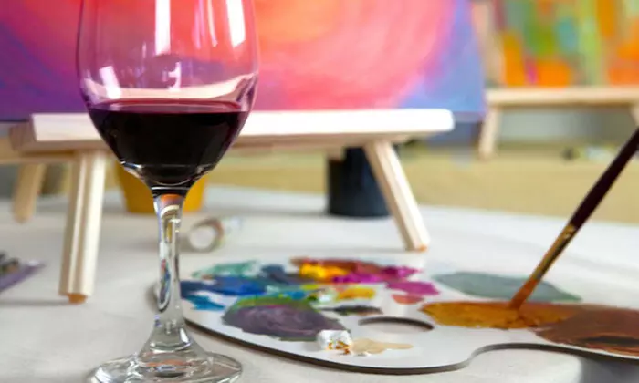 2.5-Hour BYOB Paint and Sip Class for One, Two, or Four People at Creative Palette Art Studio (Up to 54% Off) - Primary Image