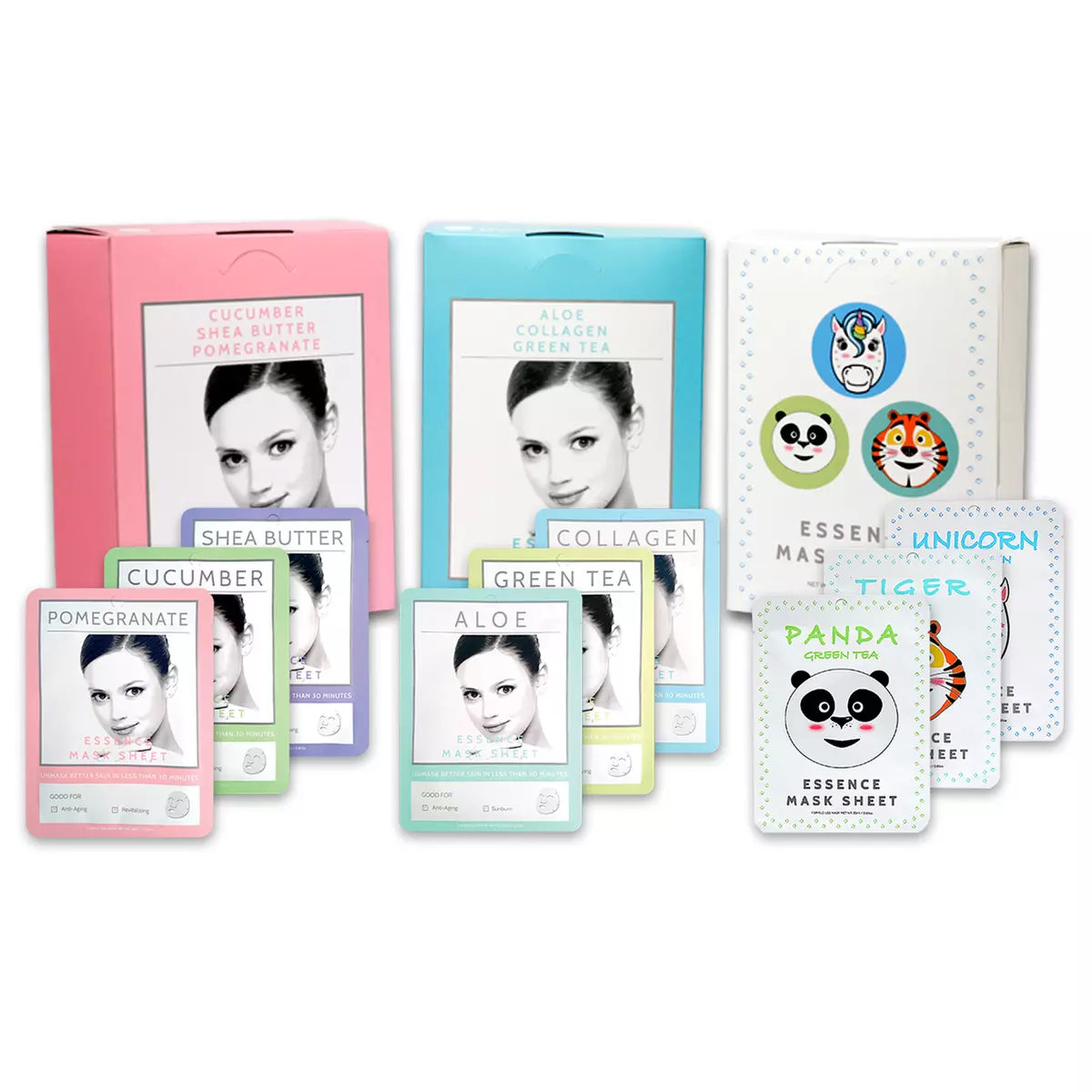 E5 Essence Anti-Aging Facial Masks (12-, 16-, 24-, or 48-Pack) - Primary Image