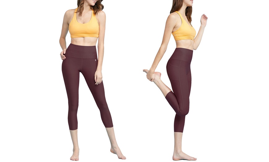 Image 19: Love and Lock Women's High-Rise Capri Leggings. Plus Sizes Available.