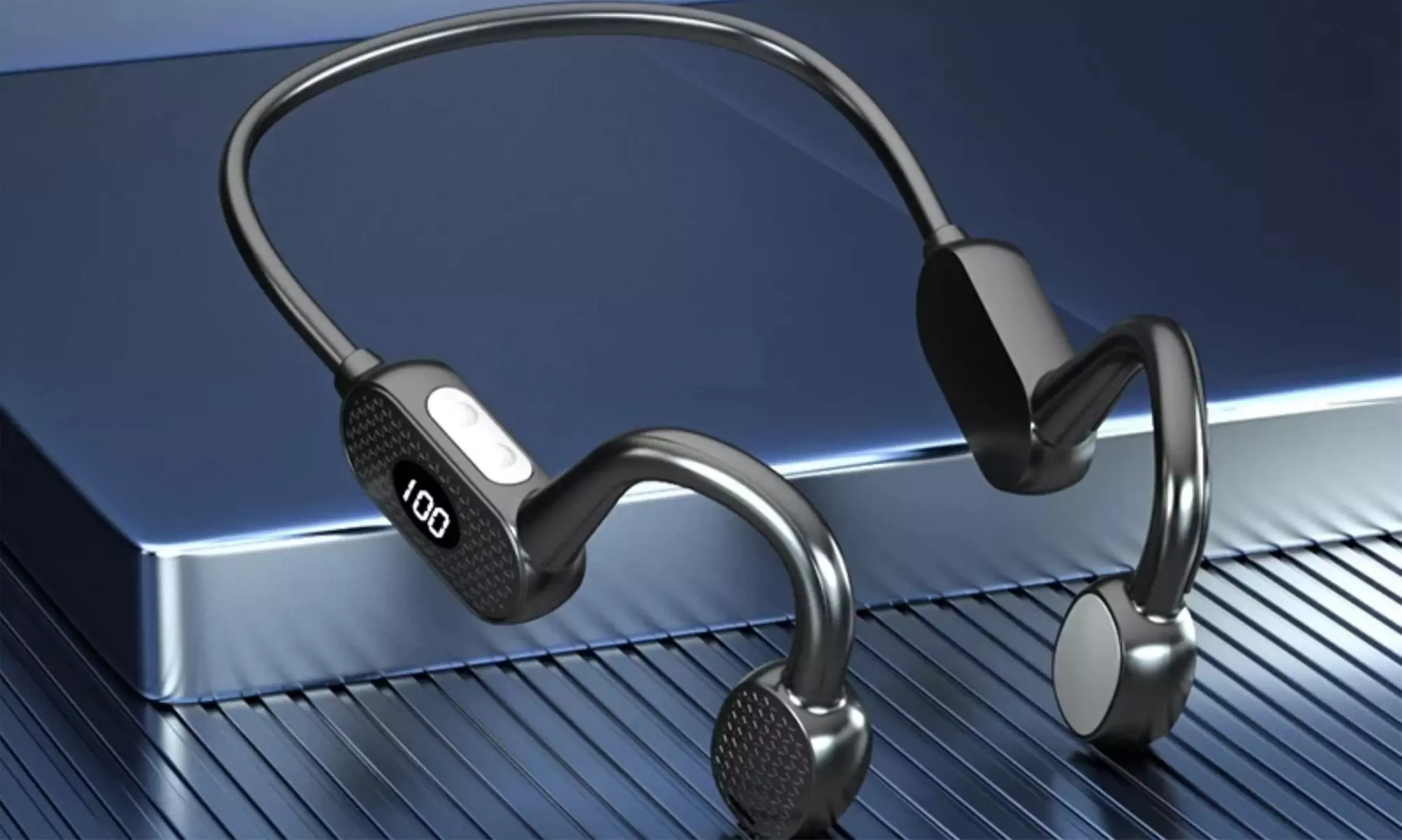 Auriculares deportivos de conducción ósea con Bluetooth 5.3 - Primary Image