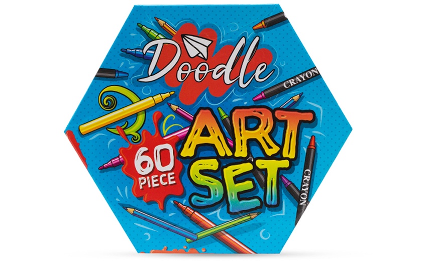 Image 9: One or Two Doodle 60-Piece Arts Sets