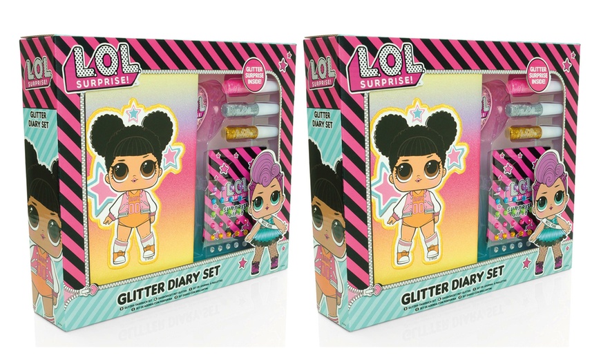 Image 4: One or Two RMS LOL DYO Glitter Diary Sets