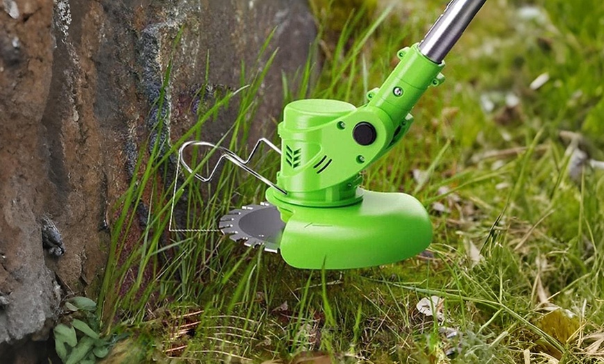 Image 9: Desbrozadora eléctrica inalámbrica con doble batería de 48V