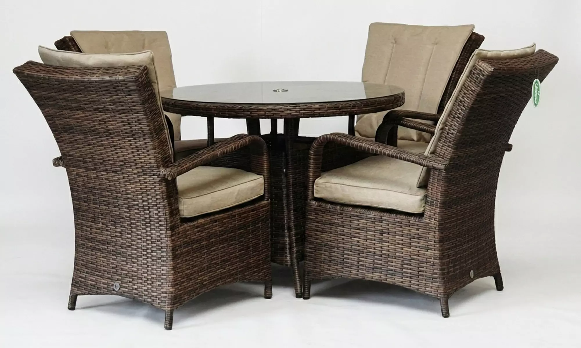 Signature Weave Florida 4-Seat Outdoor Dining Set
