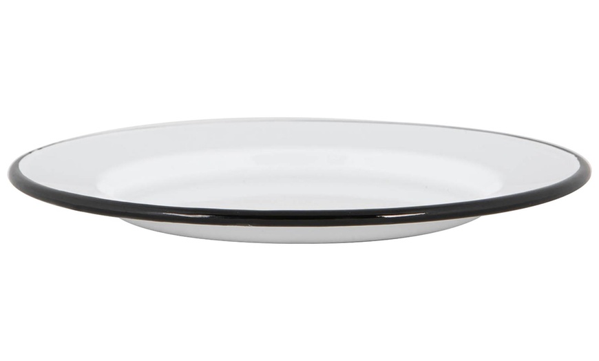 Image 3: Argon Tableware Enamel Dinner Plates