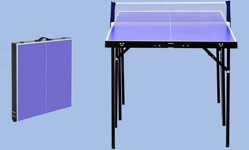 Image 4: HomCom 5ft Ping Pong Table Tennis Table