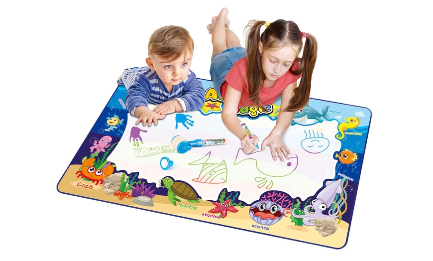 Image 1: Soka Large Aqua Doodle Drawing Mat for Kids